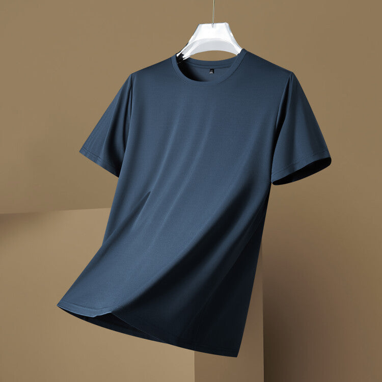 Mulberry Silk T-shirt Men's Short Sleeve