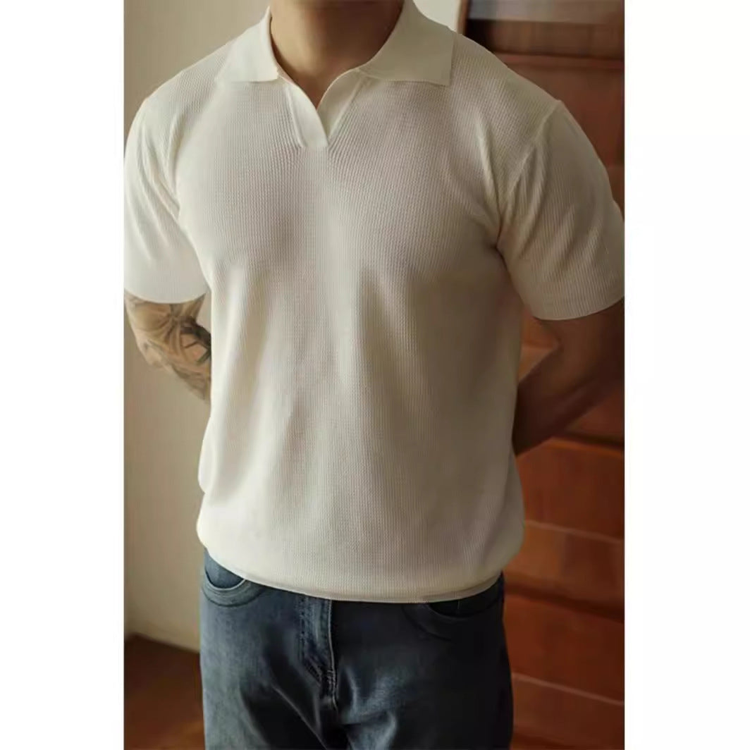 V-neck Polo Shirt