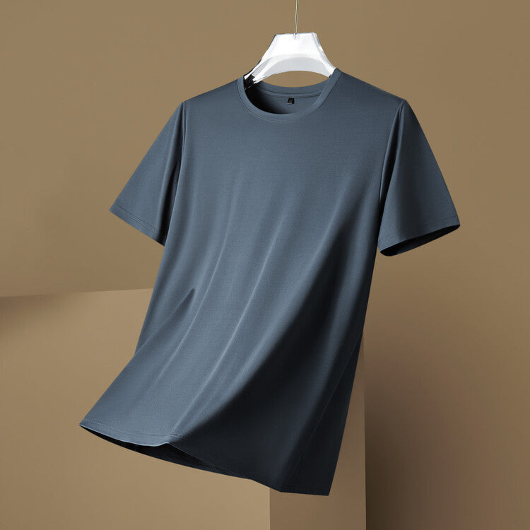 Mulberry Silk T-shirt Men's Short Sleeve